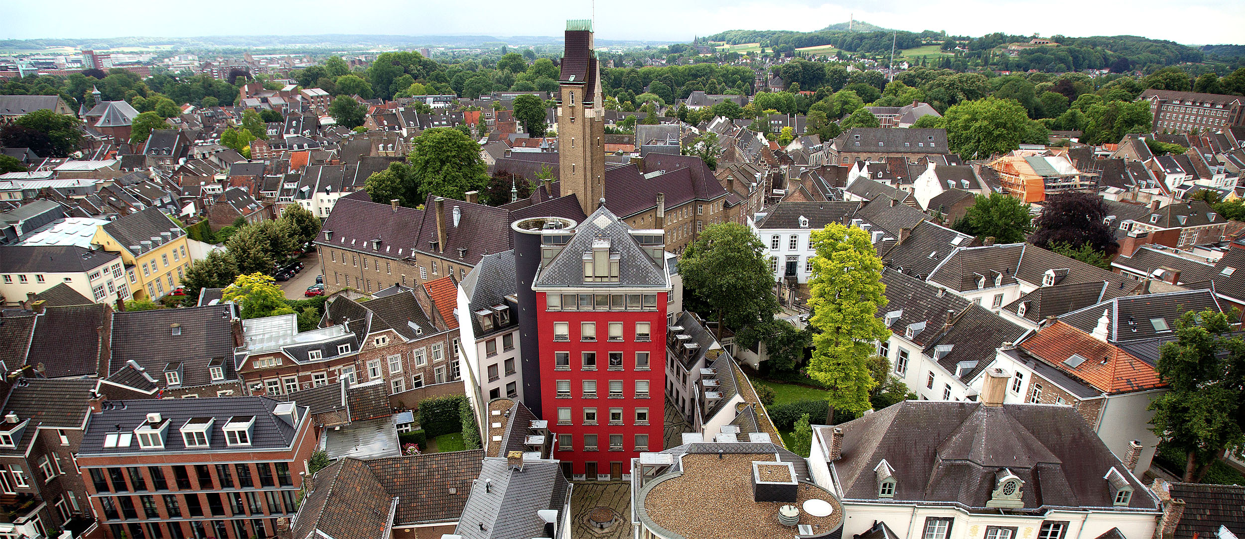 Panoramic view of Maastricht city centre