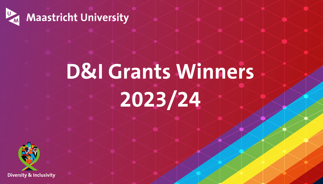Graphic with the text "D&I Grants Winners 2023/24"