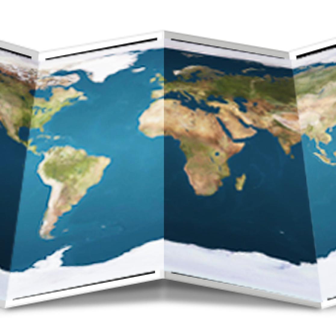 CES folded map