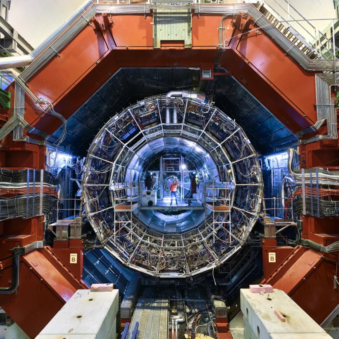 a look into the enormous ALICE detector at CERN
