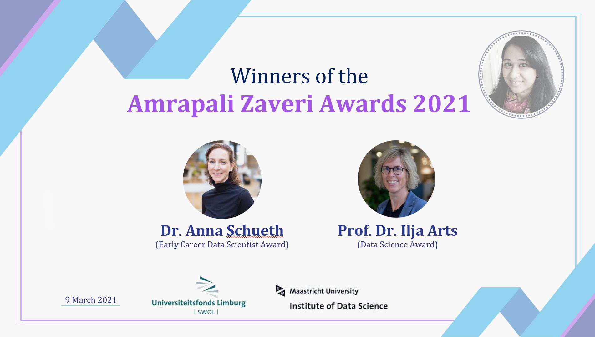 Amrapali Zaveri Awards WiDS Maastricht 2021