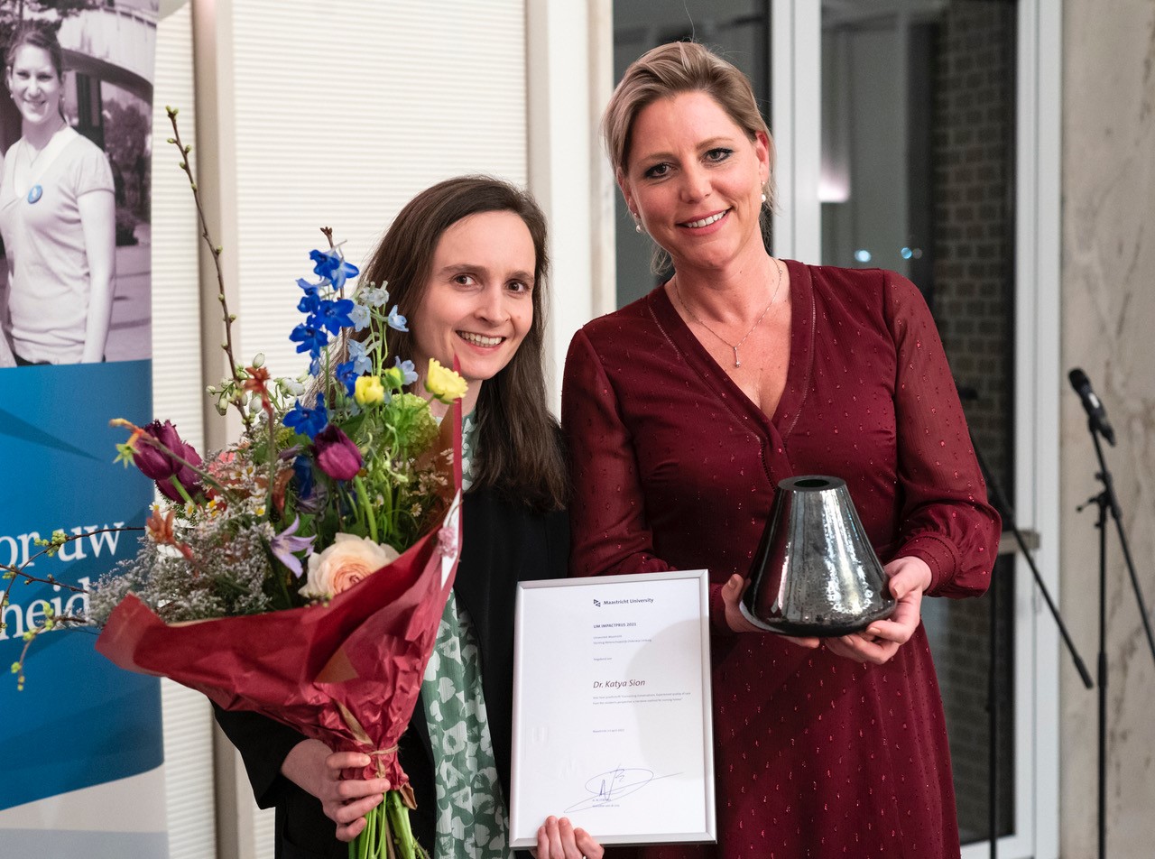 UM Impact Prize for Katya Sion - News - Maastricht University