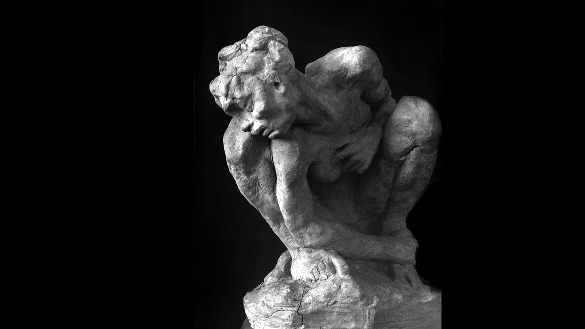 Afbeelding Beeld gehurkte vrouw van Auguste Rodin