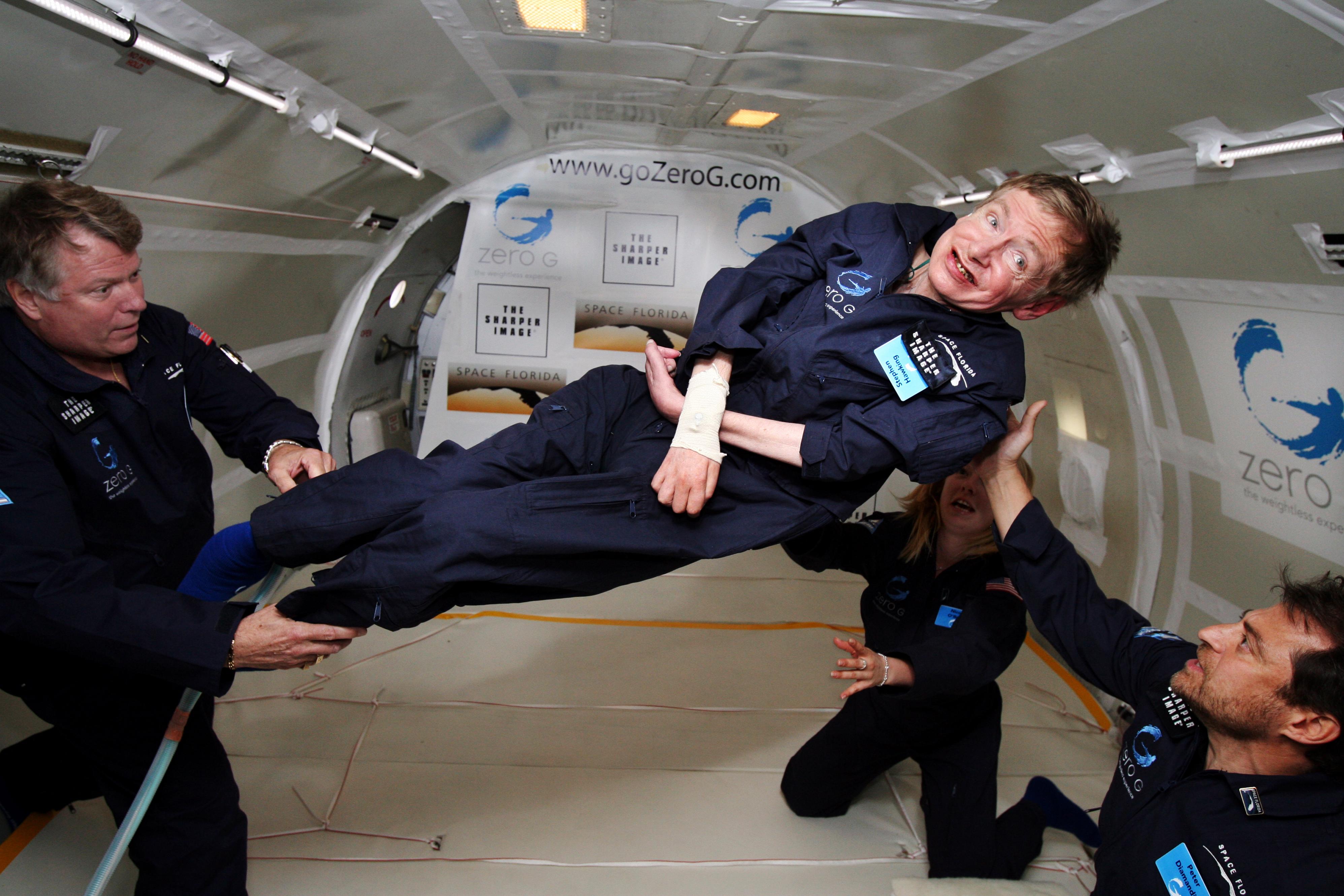 picture of hawking in space
