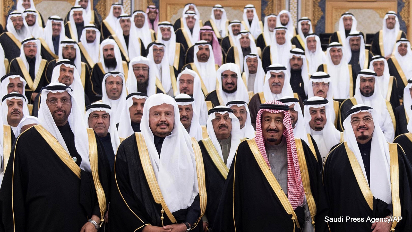 A picture of the saudi royal family