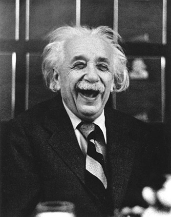 A portrait of Einstein