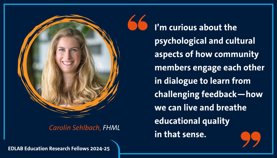 Carolin Sehlbach Education Research Fellowship Project
