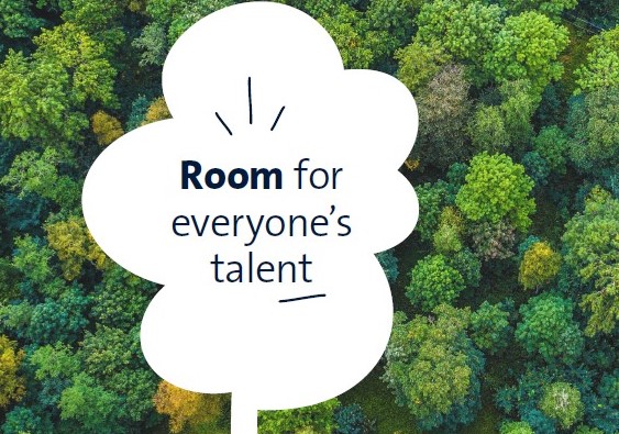 UM Slogan Room for everyone's talent