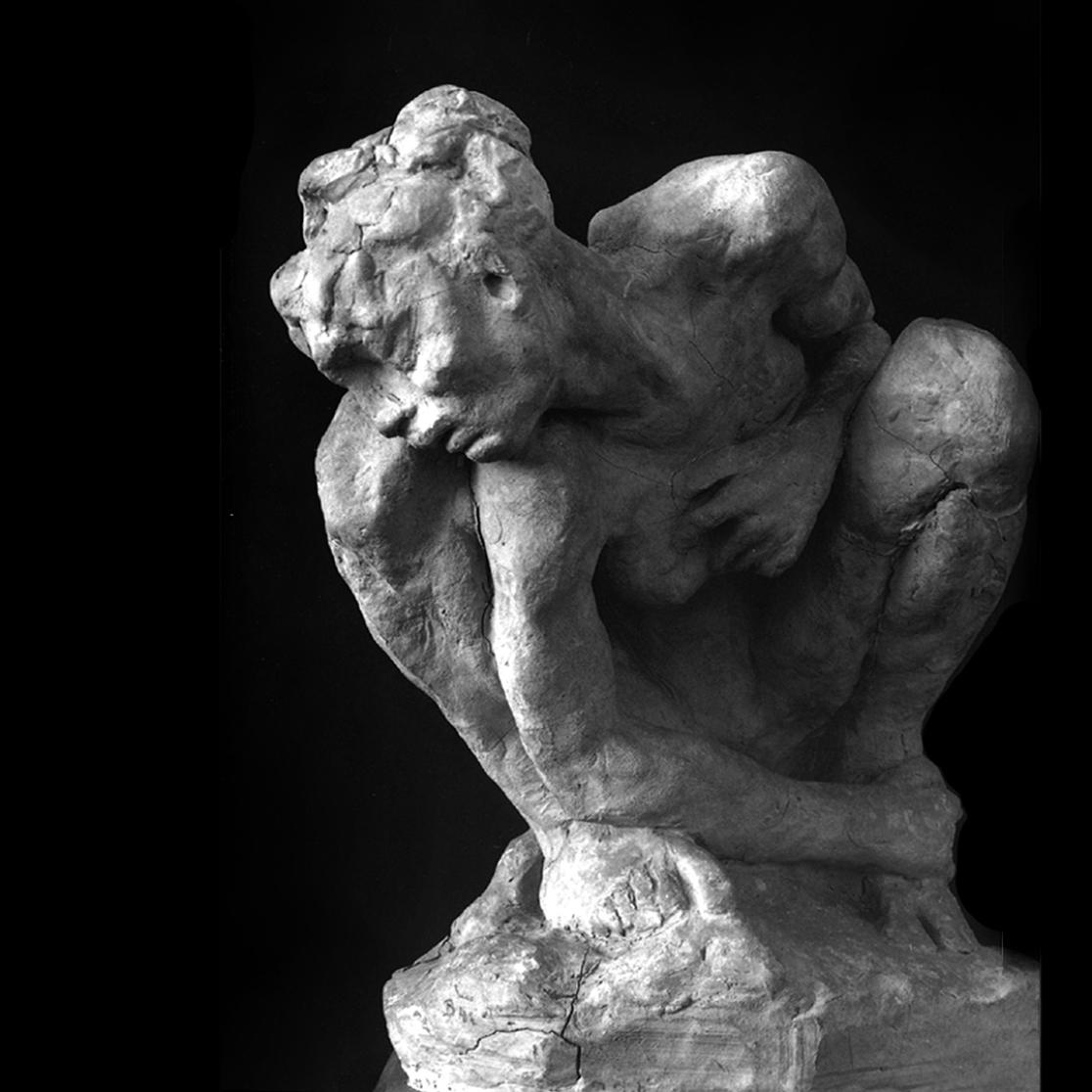 Afbeelding Beeld gehurkte vrouw van Auguste Rodin