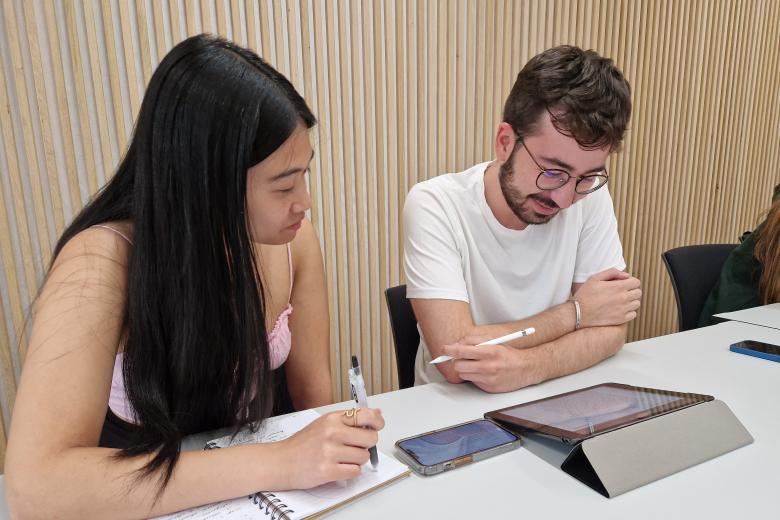 Forensic Psychology students in a classroom at the Tapijn building