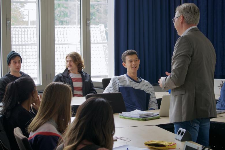 CES students in a classroom at Maastricht University