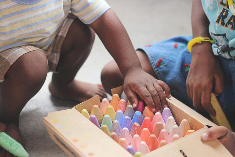 Children's hands